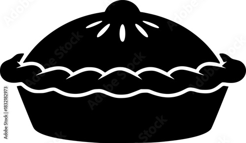 Whole Pie Silhouette Vector
