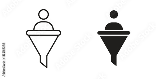 Lead conversion icon vector design. icon doodle hand drawn.