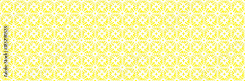 Seamless vector pattern of interconnected square wave shapes in bright yellow and white.