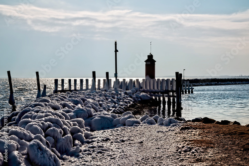 Ice on the Breakwater