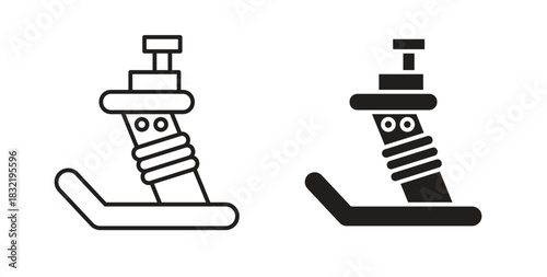 Rammer icon vector design. icon doodle hand drawn.