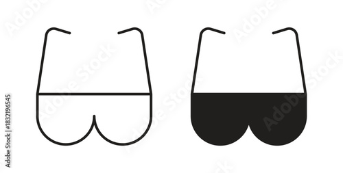 Safety glasses icon vector design. icon doodle hand drawn.