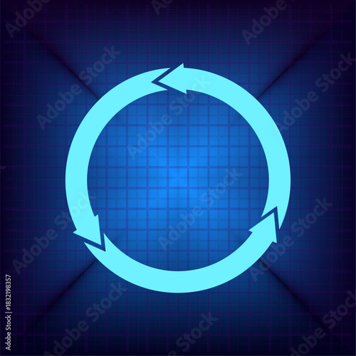 Vector illustration on a blue background