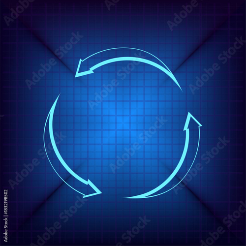 Vector illustration on a blue background