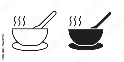 Stew icon vector design. icon doodle hand drawn.