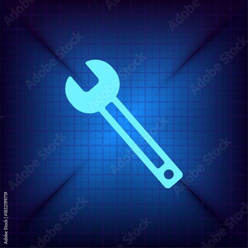 Vector illustration on a blue background