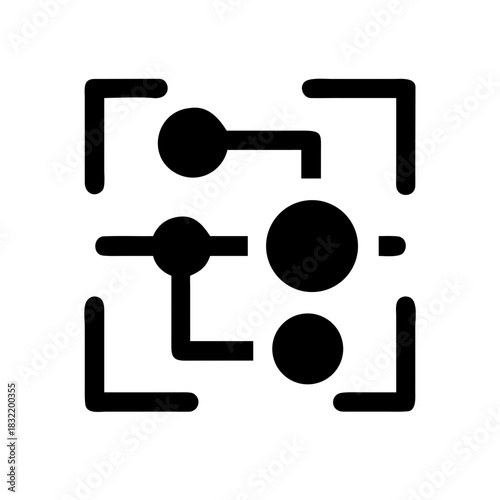 PATTERN RECOGNITION AI ANALYTICS MACHINE LEARNING DATA ICON SET