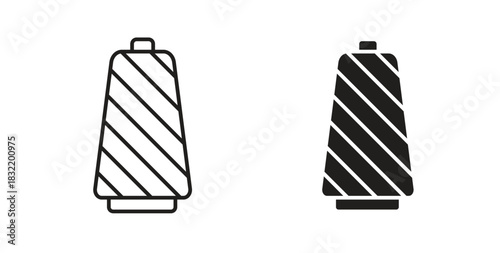 Thread icon vector design. icon doodle hand drawn.
