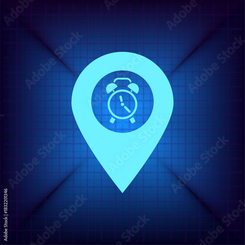 Vector illustration on a blue background