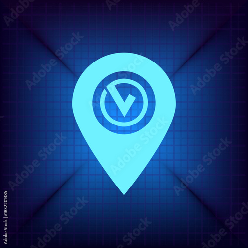 Vector illustration on a blue background