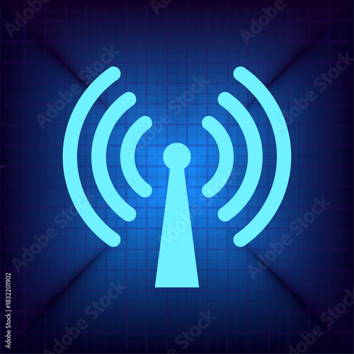 Vector illustration on a blue background