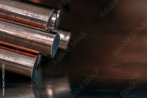 Metallurgical industry products, steel rods with copper coating for the power industry