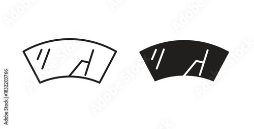 Windscreen icon vector design. icon doodle hand drawn.