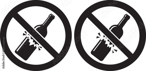 Two stick figure people holding up bicycles in silhouette