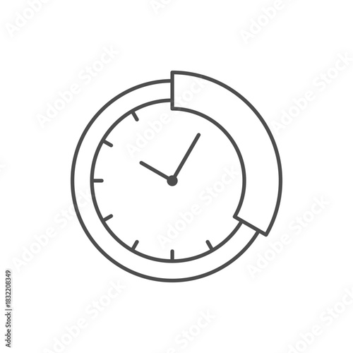 Span of time line icon