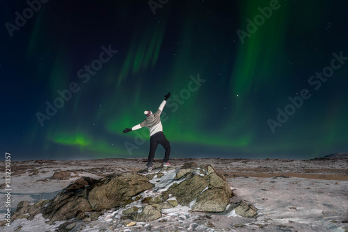 Dancing lights over Iceland