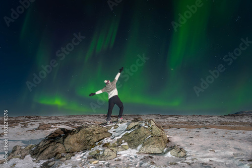 Dancing lights over Iceland