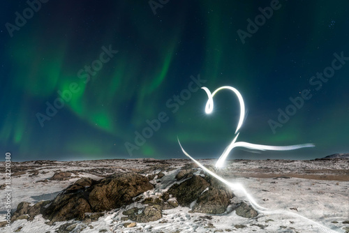 Dancing lights over Iceland