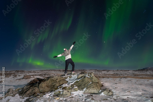 Dancing lights over Iceland