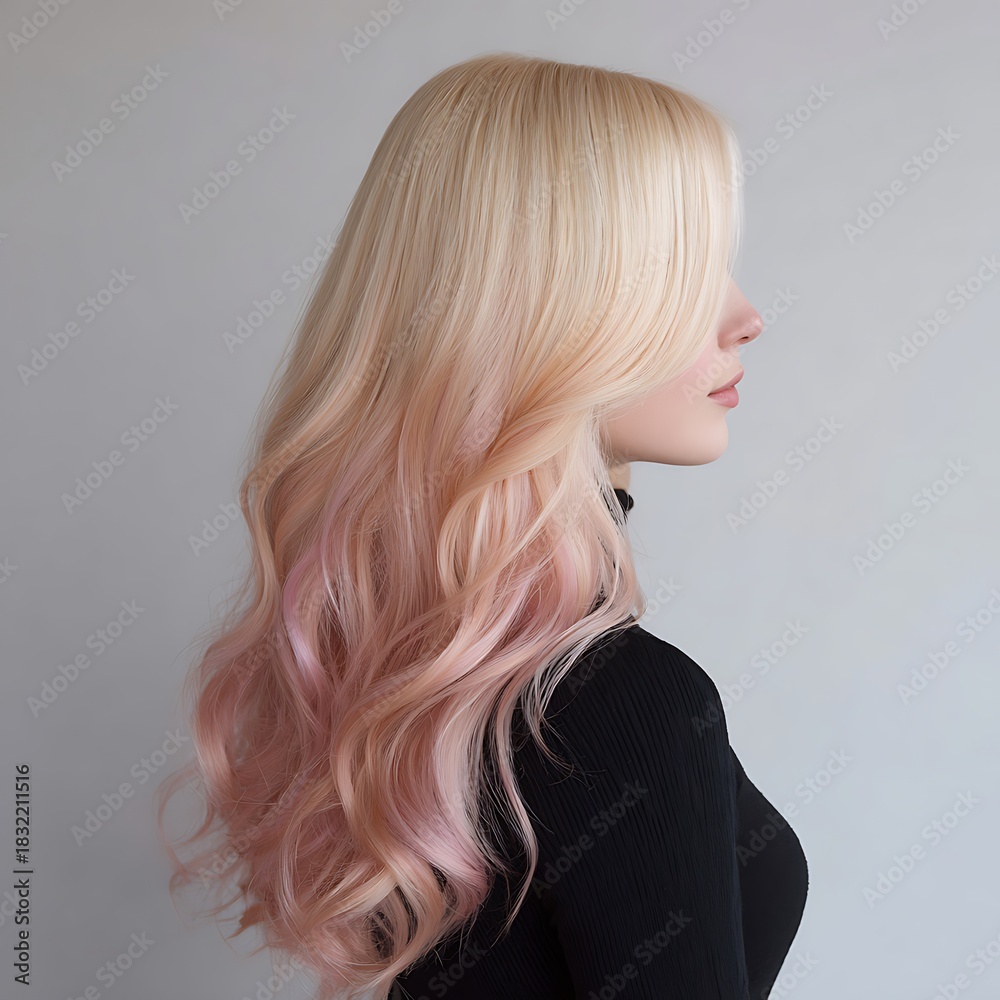 Naklejka premium hair style background