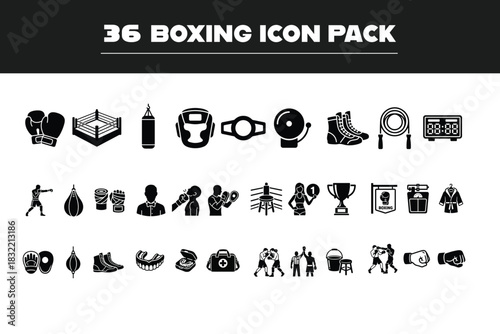 Boxing Icon Set