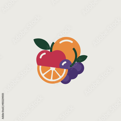 vector illustration of an orange fruit