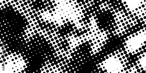 Background with monochrome dot texture. Polka dot pattern template. modern creative trendy design