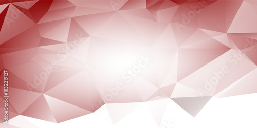 Modern red polygon background with geometric abstract texture, ideal for corporate design and digital layouts.
