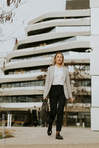 Business professional walki...