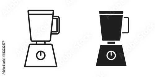 Blender icon symbol. Classic flat and linr style