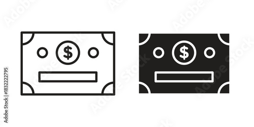 Bonds icon symbol. Classic flat and linr style