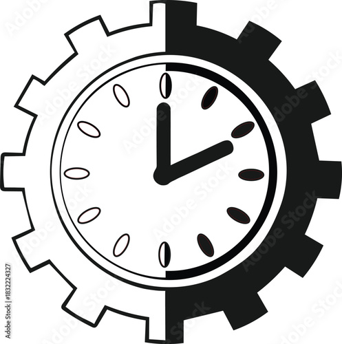 Clock face integrated with a gear mechanism