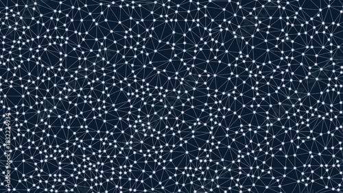 Modern Low Poly Network Background with Connecting Dots and Lines