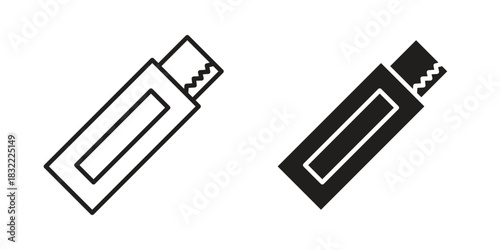 Chew gum icon symbol. Classic flat and linr style
