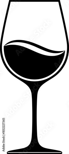 Wine glass with wine for tasting flat vector icon for apps and websites, Wine glass vector silhouette, wne glass with wine for tasting flat vector icon for apps and websites, Wine glass symbol vector 