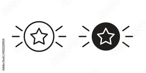 Earn point icon symbol. Classic flat and linr style