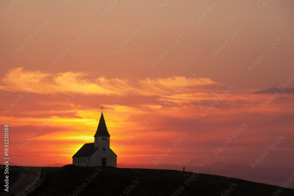 Obraz premium Eglise de Vik en Islande