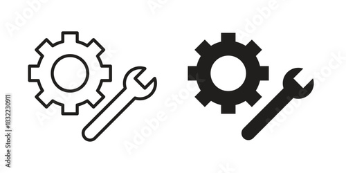 Function icon symbol. Classic flat and linr style