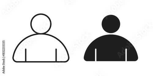 Individual icon symbol. Classic flat and linr style