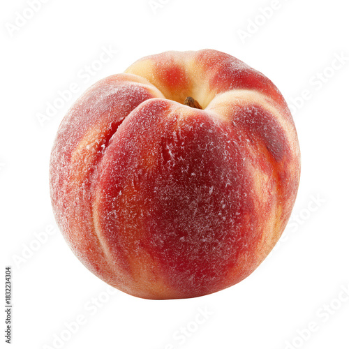 Fresh Ripe Peach Ready for Enjoyment and Perfect for Summer Treats or Healthy...