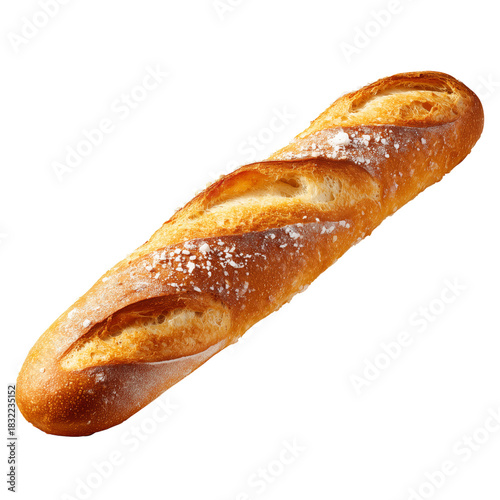 Freshly Baked Bread Loaf Displayed on a Clean Surface in a Sunny Kitchen Setting