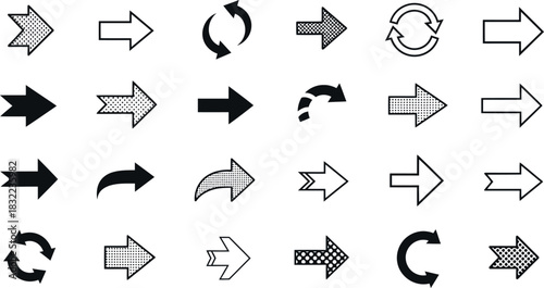 Hand drawn arrow collection directional signs and symbols for design projects