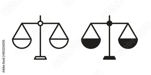 Ethics icon symbol. Classic flat and linr style