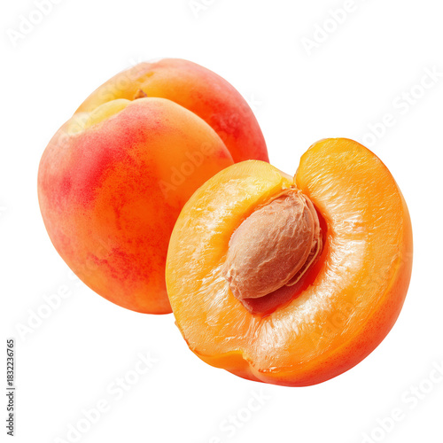 Fresh Peach With Dew, Showcasing Its Vibrant Orange and Red Hues, Resting on ...