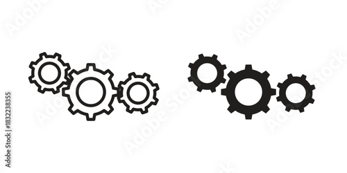 Operation icon symbol. Classic flat and linr style