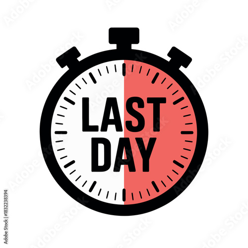 The clock is ticking on the last day of a sale or event.