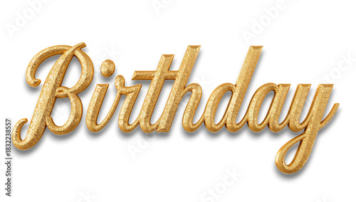 Celebrate Birthday With Elegant Gold Lettering for Memorable Occasions and Jo...