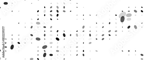 Abstract grunge grid polka dot halftone background pattern. Spotted black and white. poster