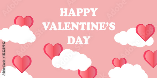 Love and valentine day. Valentine's Day banners and cards