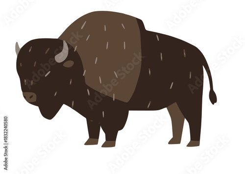 Cute cartoon panda sitting happily against a clean white background